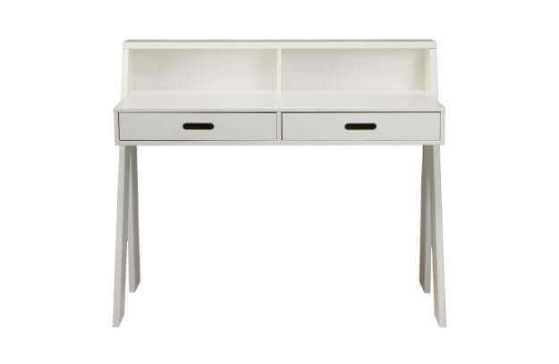 Modne białe biurko w stylu skandynawskim